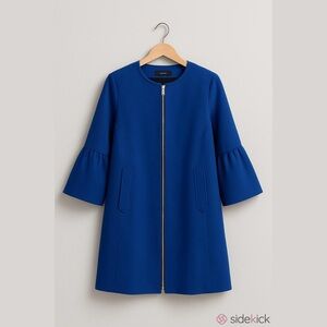Zara Royal Blue Women's Cape Jacket Size Medium